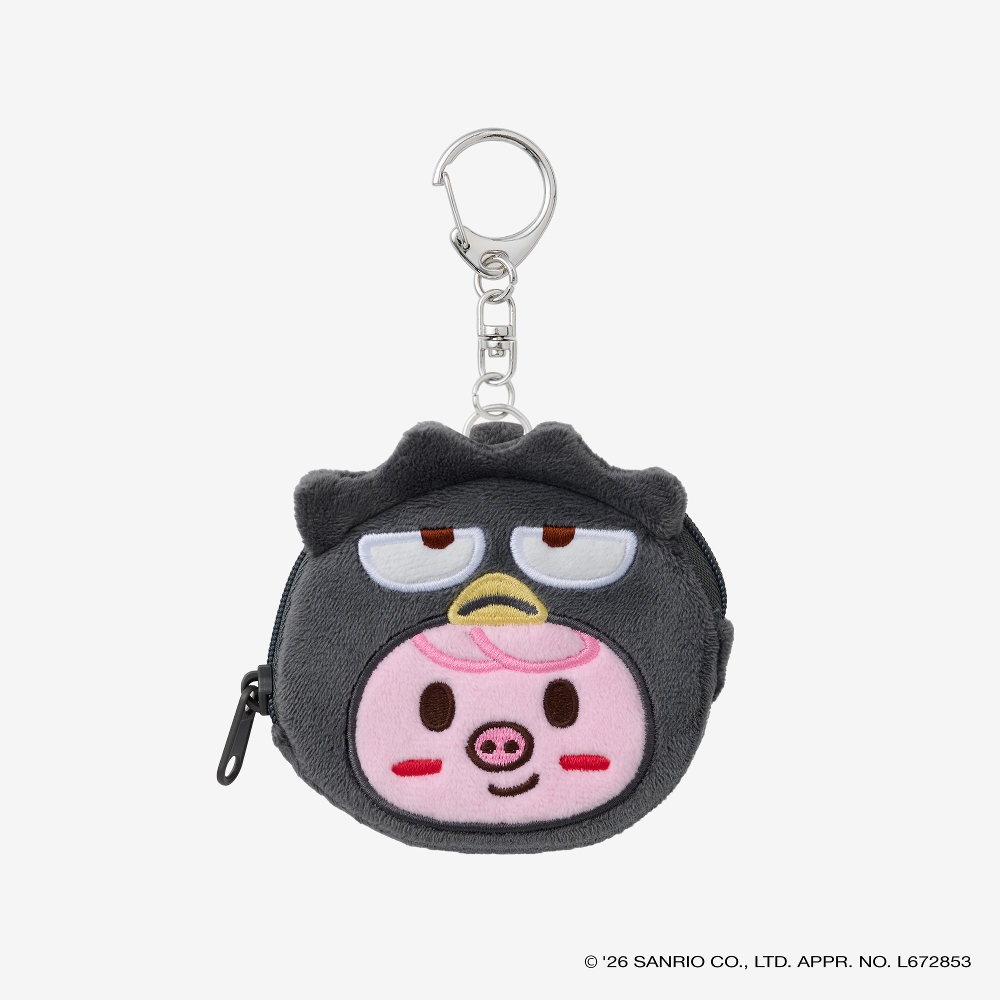 SKZOO×SANRIO CHARACTERS BUTTON BADGE POUCH - DWAEKKI x BAD BADTZ
