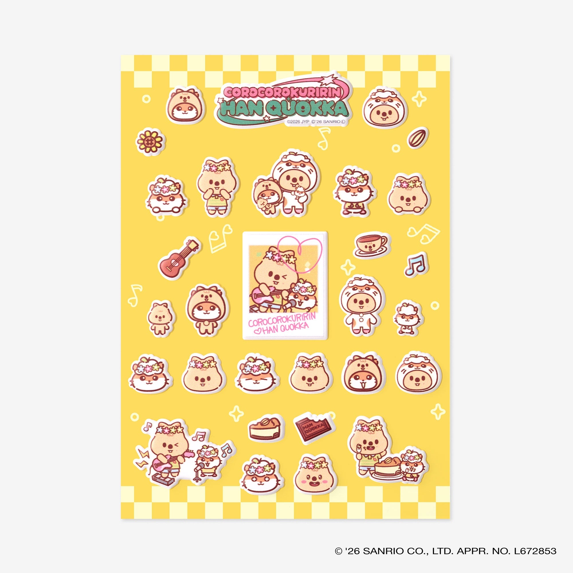 SKZOO×SANRIO CHARACTERS STICKER - HAN QUOKKA x COROCOROKURIRIN