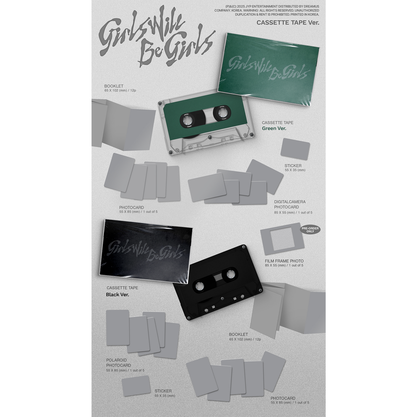 ITZY 10th Mini Album『Girls Will Be Girls』【輸入盤】全形態セット