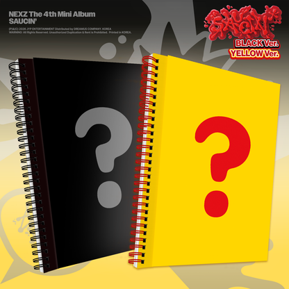NEXZ The 4th Mini Album 『SAUCIN’』 [BLACK ver. / YELLOW ver.] 2-version Set