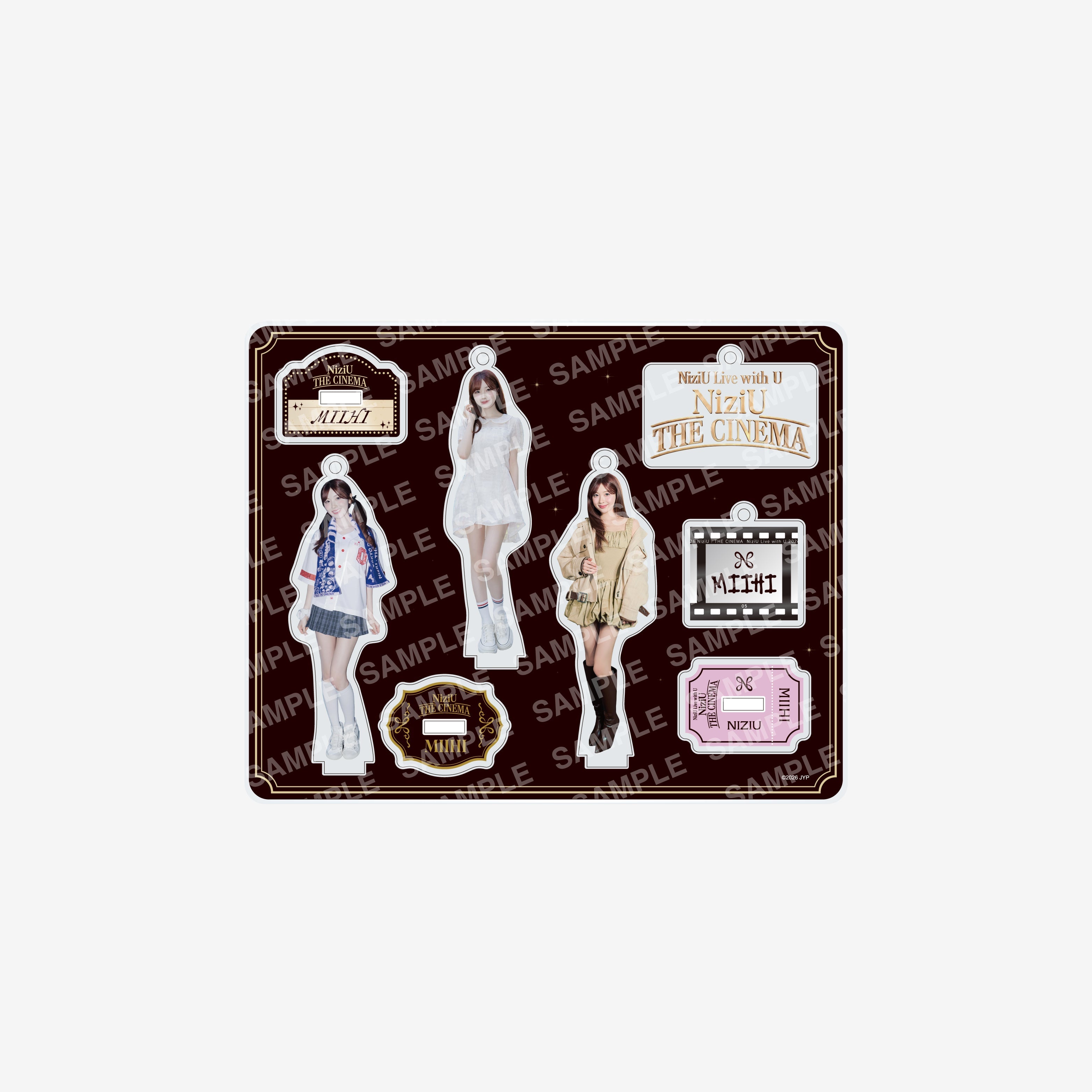 匿名即日配送] NiziU ショーケース　コンプリート　セット ACRYLIC STAND KEY HOLDER - MIIHI / NiziU『Live with U 2026 “NiziU