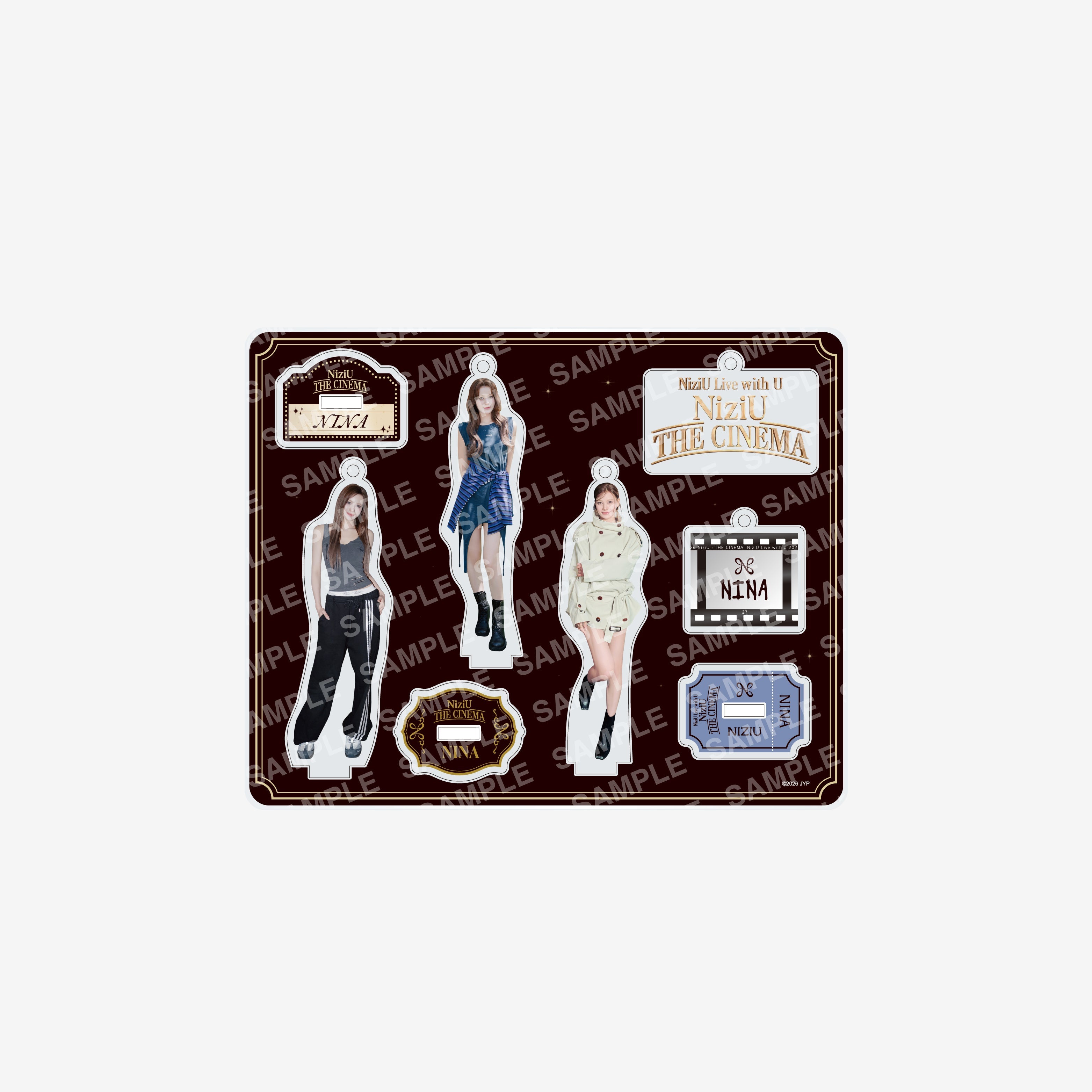 ACRYLIC STAND KEY HOLDER - NINA / NiziU『Live with U 2026 “NiziU