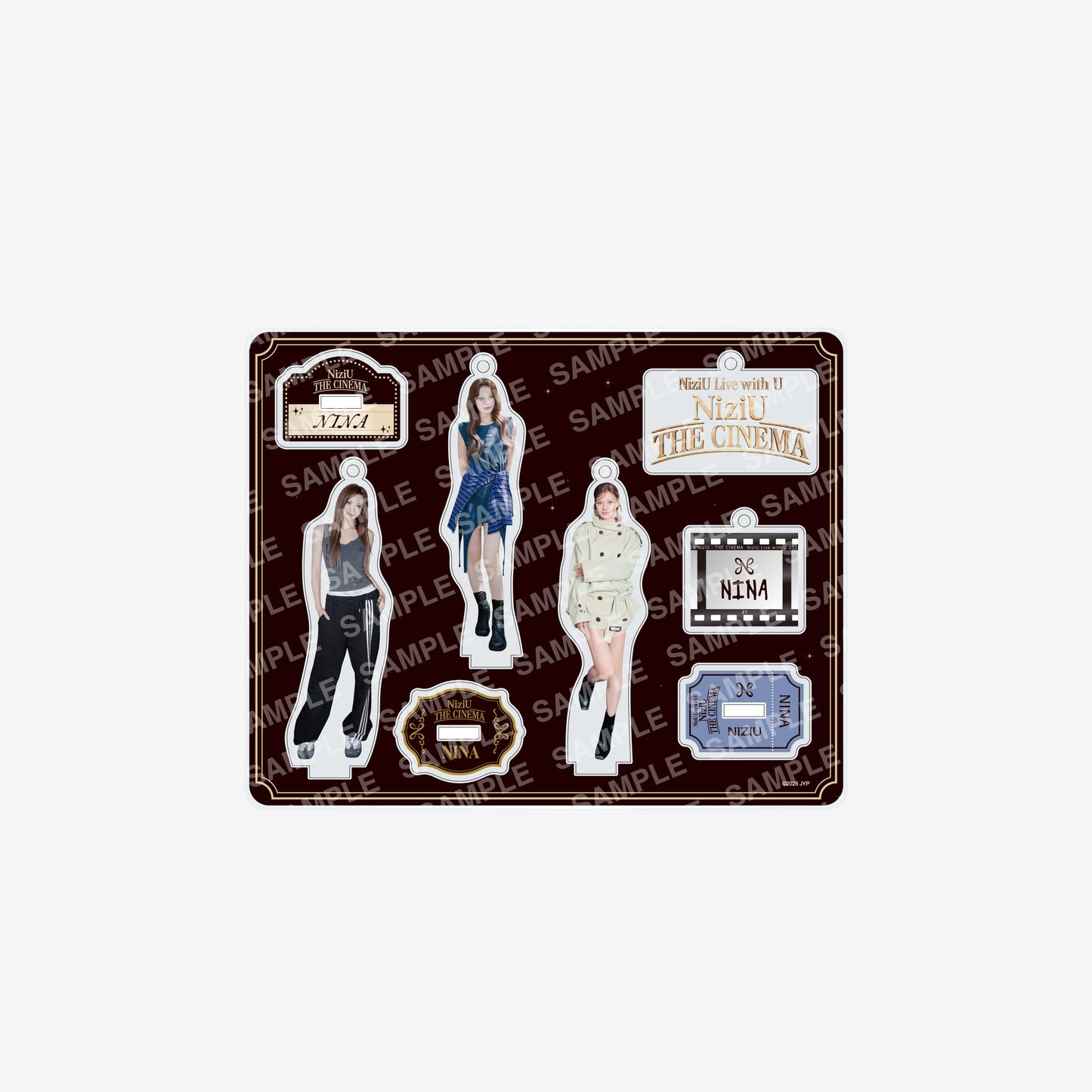 ACRYLIC STAND KEY HOLDER - NINA / NiziU『Live with U 2026 “NiziU : THE CINEMA” 』