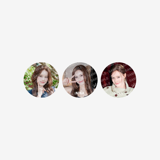 BADGE SET（3PIECES）- NINA / NiziU『Live with U 2026 “NiziU : THE CINEMA” 』