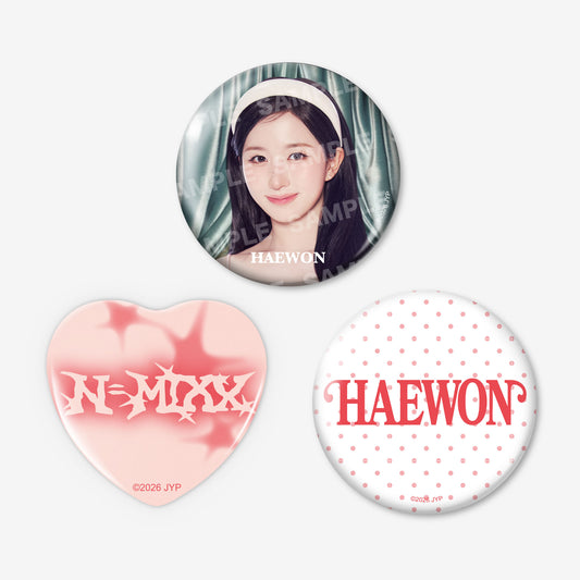 BADGE SET (3PIECES) - HAEWON / NMIXX『JAPAN DEBUT SHOWCASE “N=MIXX”』