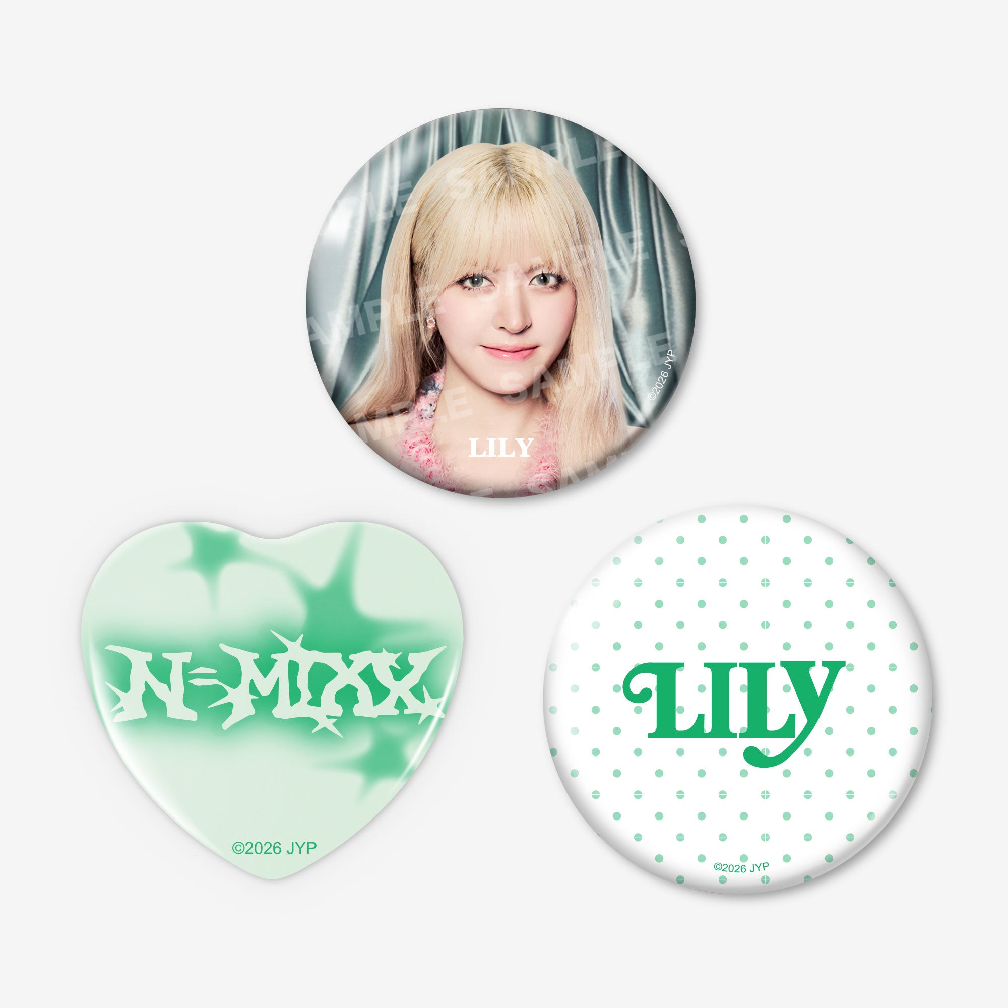 BADGE SET (3PIECES) - LILY / NMIXX『JAPAN DEBUT SHOWCASE “N=MIXX