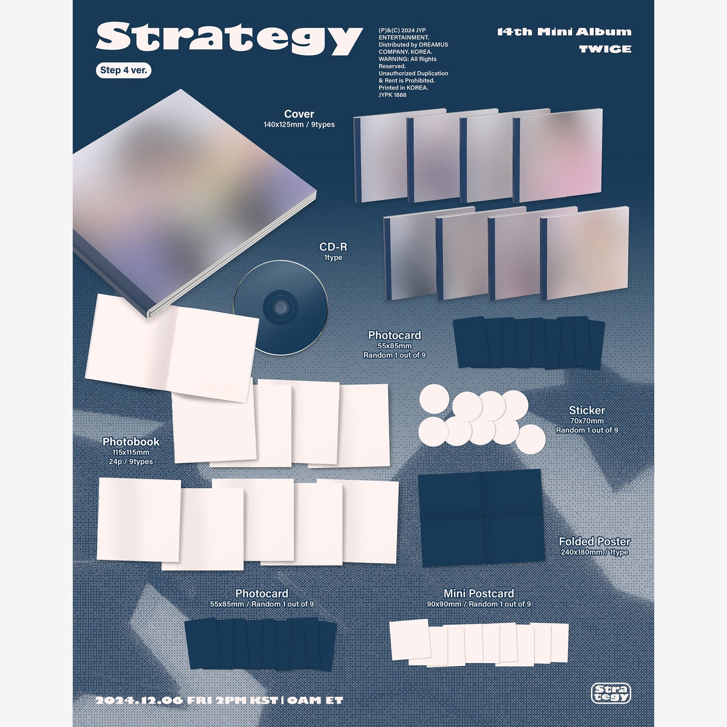 TWICE 14TH MINI ALBUM『STRATEGY』（Digipack ver.）【輸入盤】 9バージョンセット