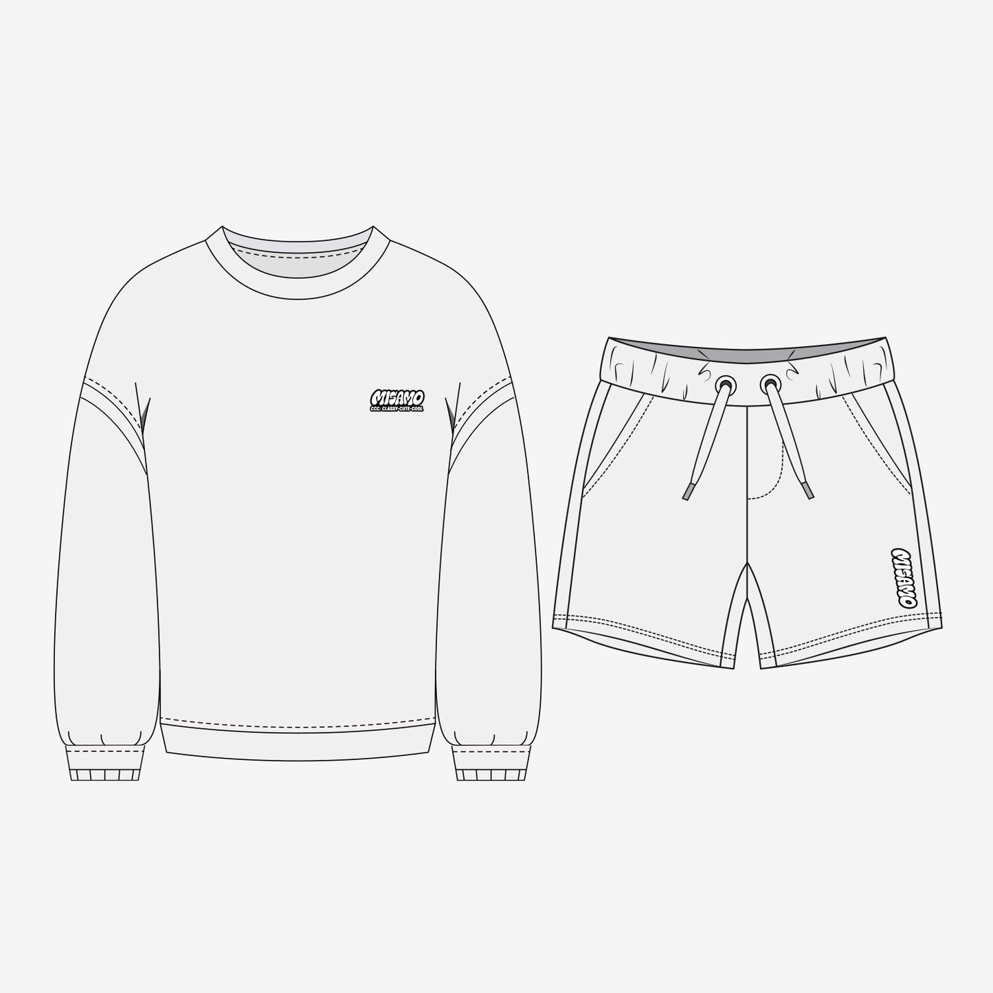 SOFT TERRY LOUNGE SET / WHITE【M】/ MISAMO『3rd Anniversary POPUP STORE "CCC"』