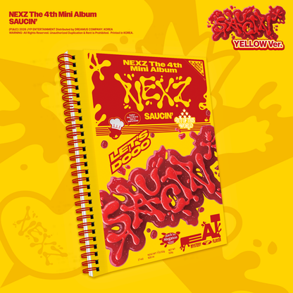 NEXZ The 4th Mini Album 『SAUCIN’』[BLACK ver. / YELLOW ver.] 2버전 랜덤