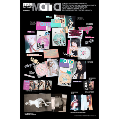 ITZY 12th Mini Album 『Motto』 MEMBER Ver. 5 versions random