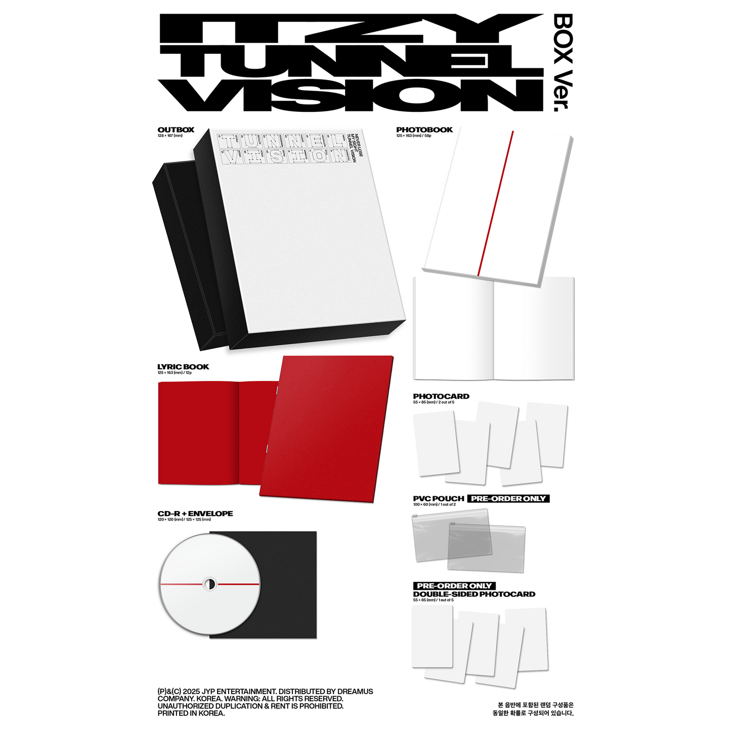 ITZY 11th Mini Album『TUNNEL VISION』全形態セット