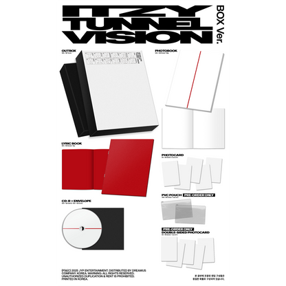 ITZY 11th Mini Album『TUNNEL VISION』全形態セット