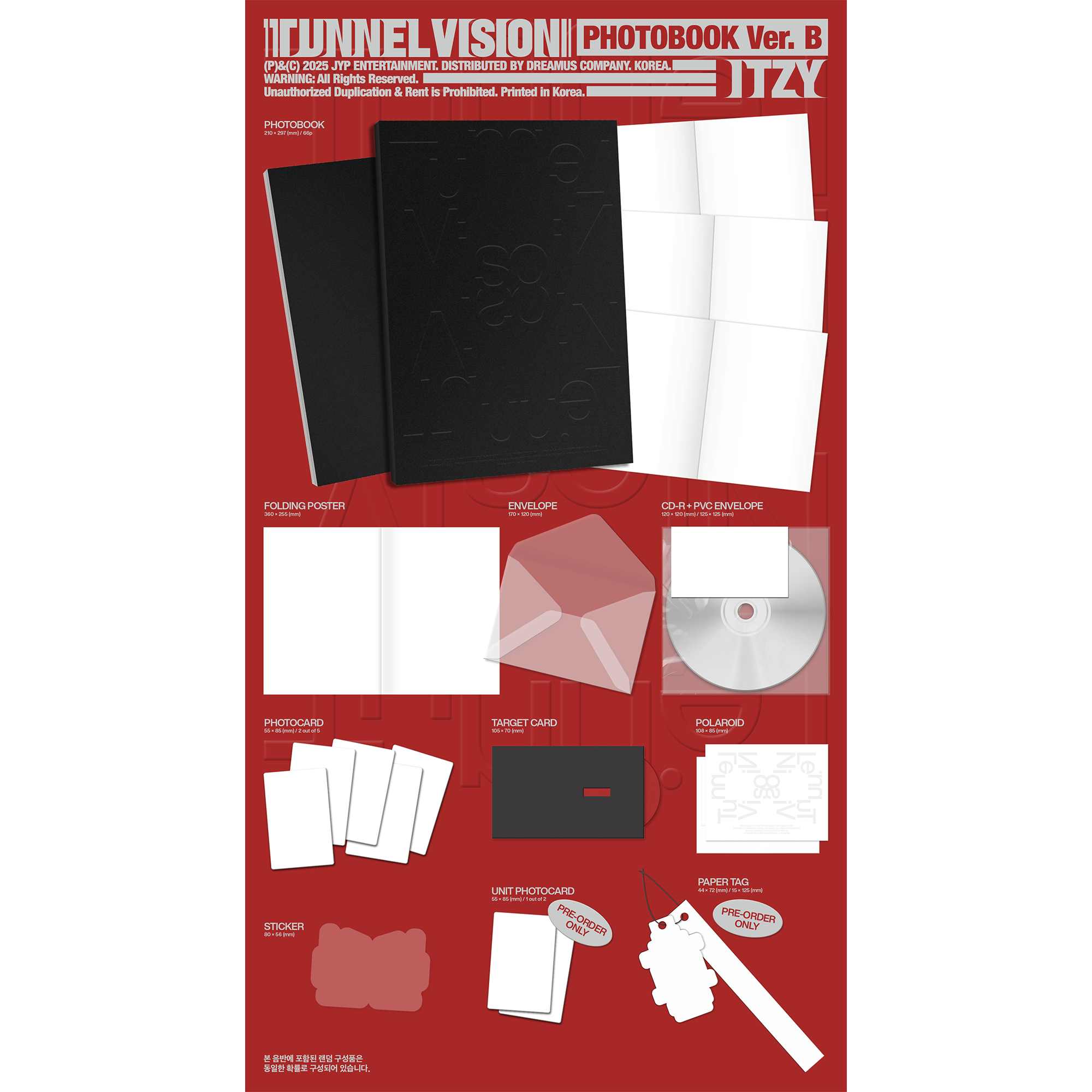 itzy イェジ TUNNELVISION サノク 限定 トレカB TUNNEL VISION