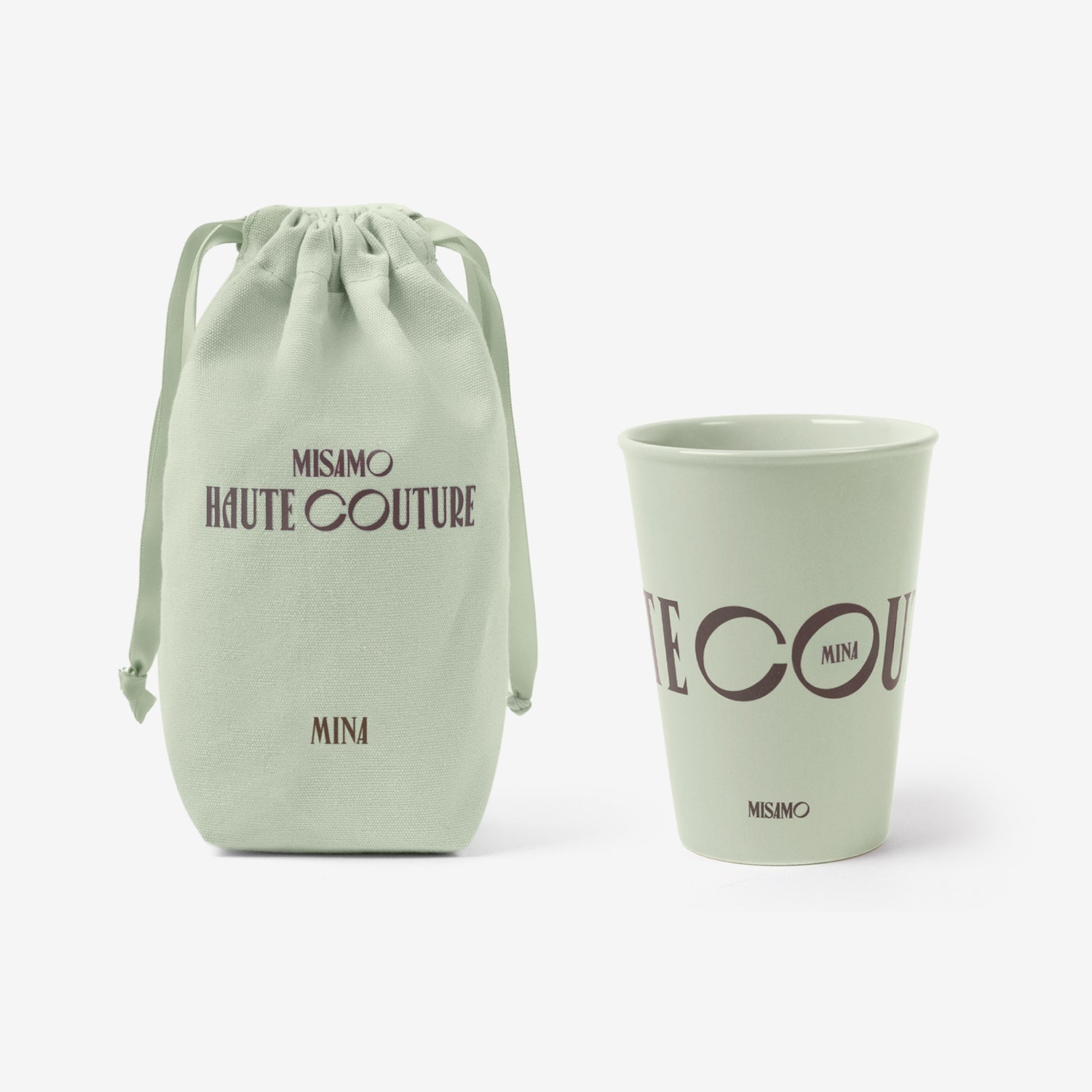 CUP WITH DRAWSTRING POUCH - MINA / MISAMO『HAUTE COUTURE