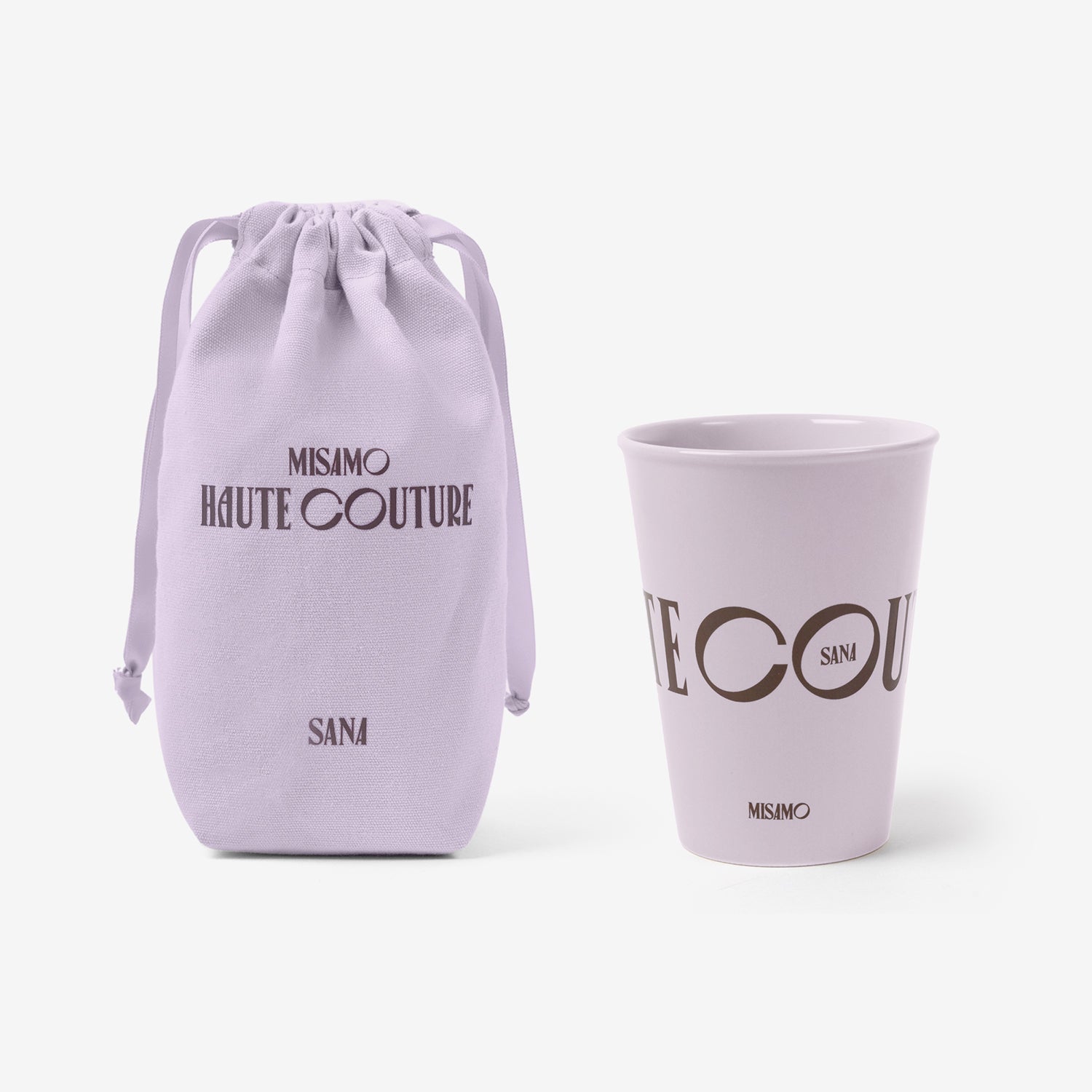 CUP WITH DRAWSTRING POUCH - SANA / MISAMO『HAUTE COUTURE』