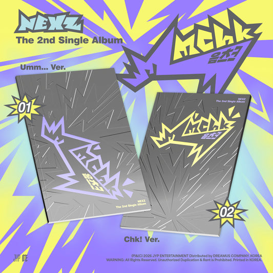 NEXZ The 2nd Single Album "Mmchk" [Umm… ver. / Chk! ver.] 2バージョンランダム