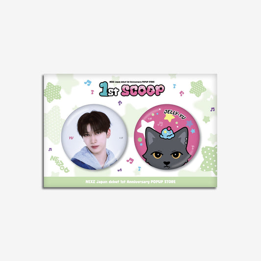 PHOTO BADGE SET - YU / NEXZ『Japan Debut 1st Anniversary POP-UP 1st SCOOP』
