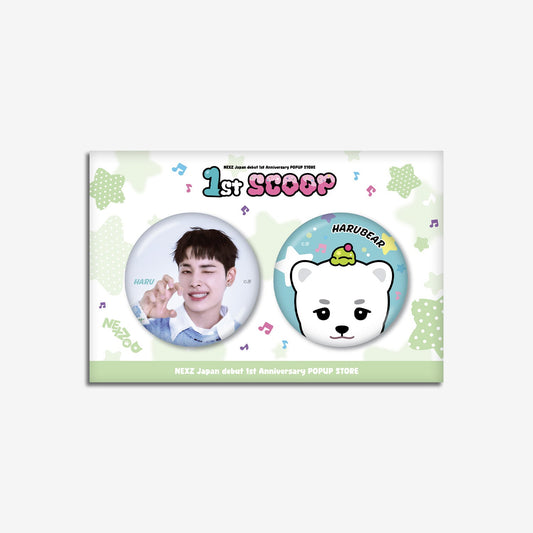 PHOTO BADGE SET - HARU / NEXZ『Japan Debut 1st Anniversary POP-UP 1st SCOOP』