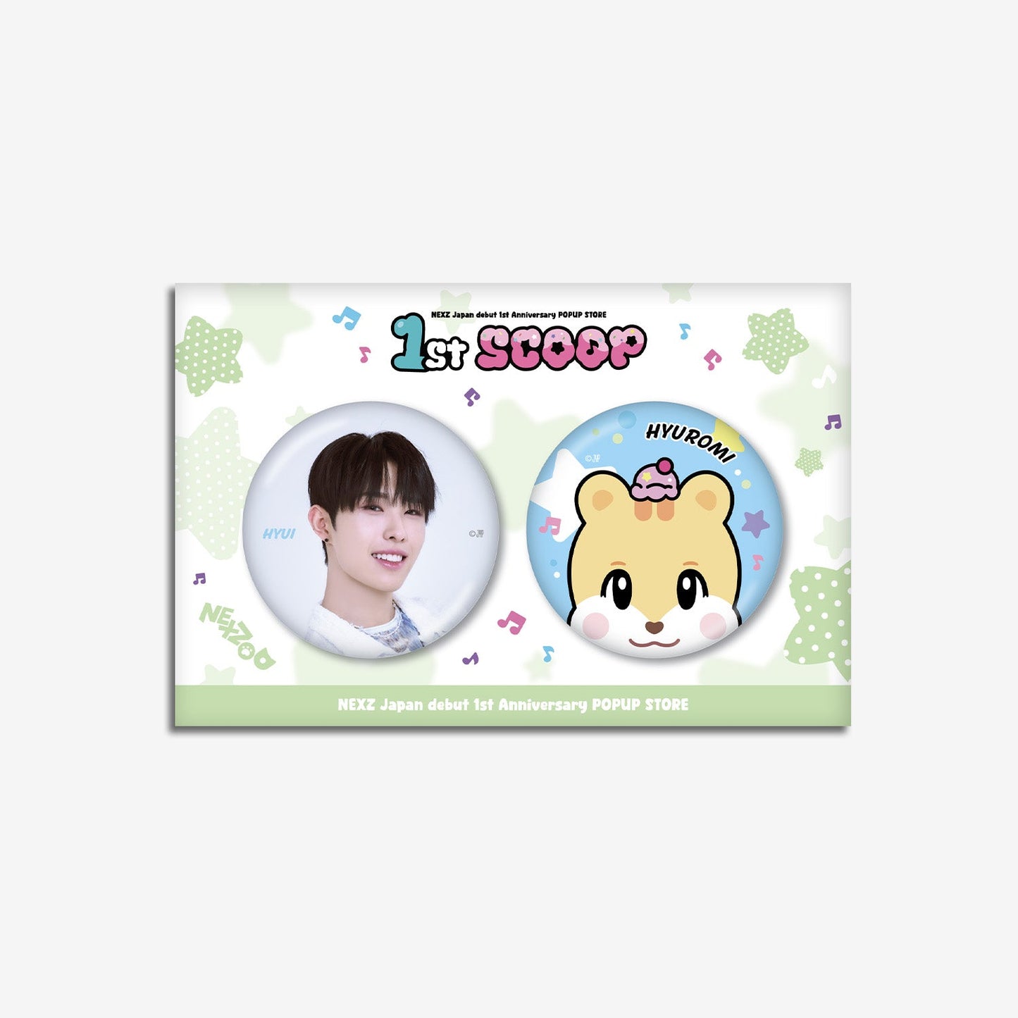 PHOTO BADGE SET - HYUI / NEXZ『Japan Debut 1st Anniversary POP-UP 1st SCOOP』