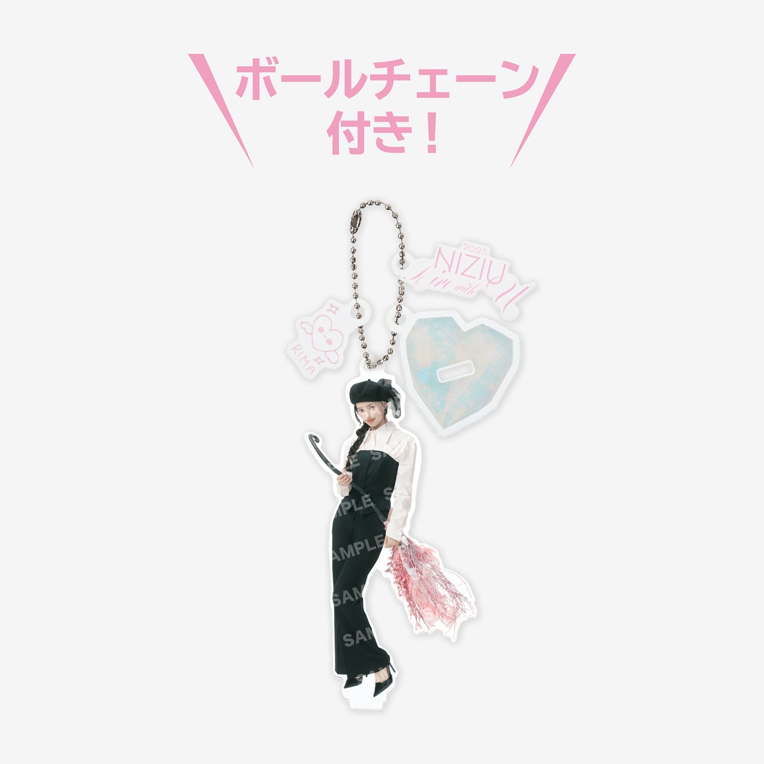 NiziU 背景アクリルスタンド　9種コンプ ACRYLIC STAND KEY HOLDER - RIMA / NiziU『Live with U 2025