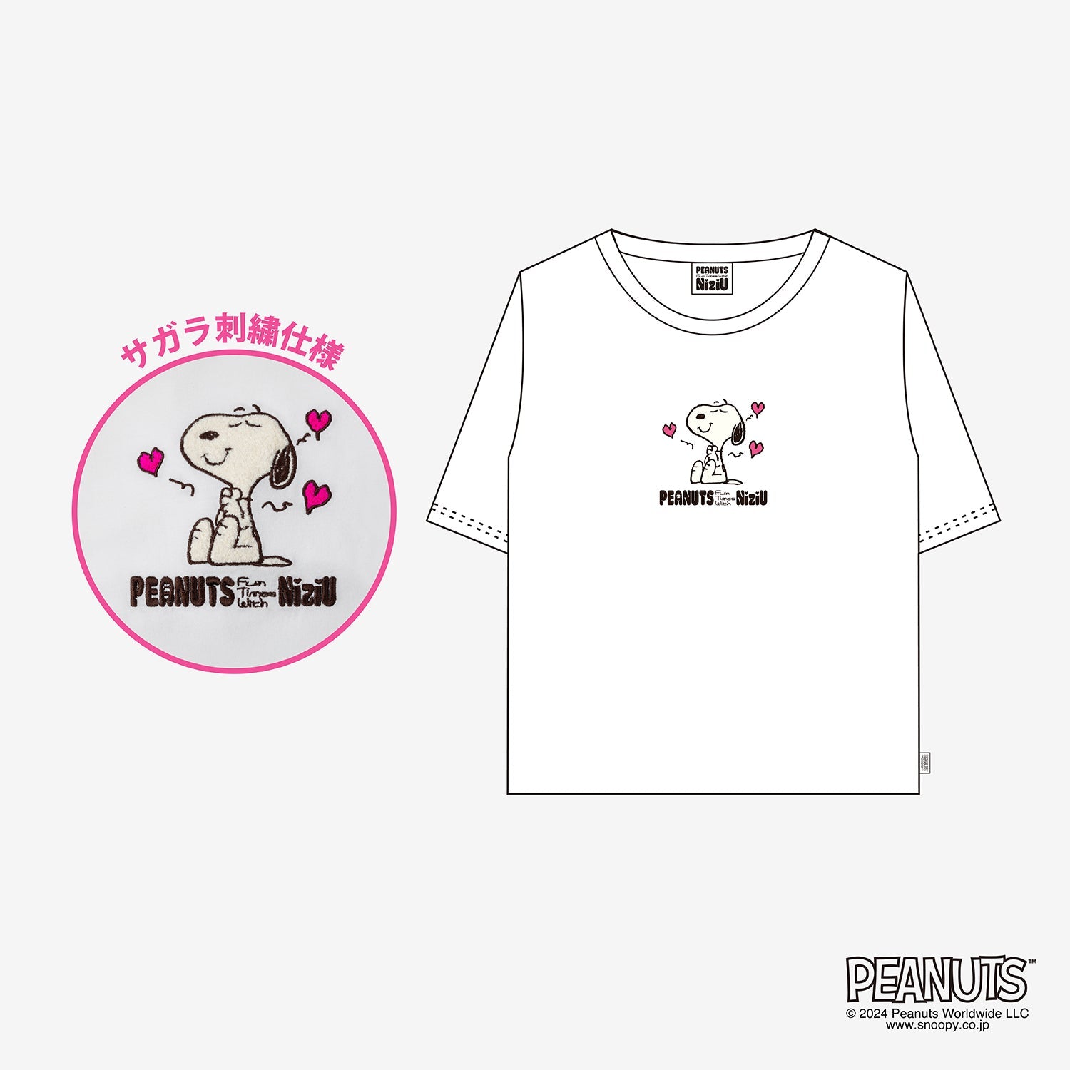 T-SHIRT【M】/『PEANUTS Fun Times With NiziU』