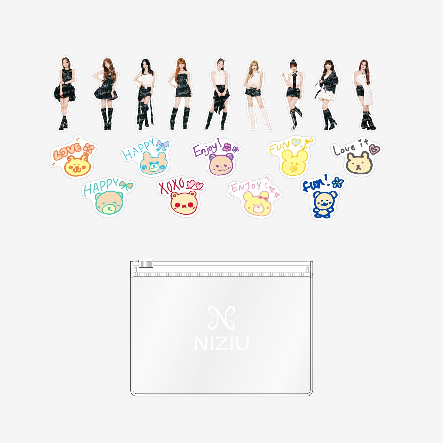 STICKER SET（18PIECES）Designed by NiziU / NiziU『Live with U 2026 “NEW EvoNUtion” POPUP in HMV』