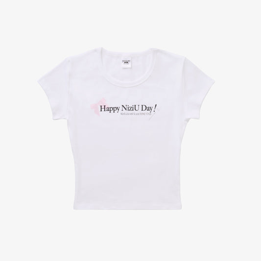 COMPACT T-SHIRT / WHITE【M】/ NiziU『Live with U 2026 “NiziU : THE CINEMA” 』