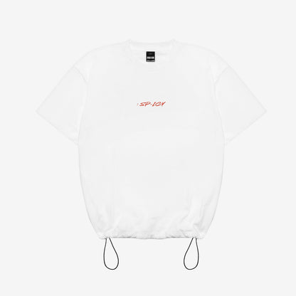 DRAWSTRING T-SHIRT【WHITE】/ Jun. K (From 2PM)『SUMMER ROOM TOUR : SP-ICY』