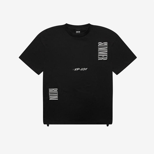 DRAWSTRING T-SHIRT【BLACK】/ Jun. K (From 2PM)『SUMMER ROOM TOUR : SP-ICY』