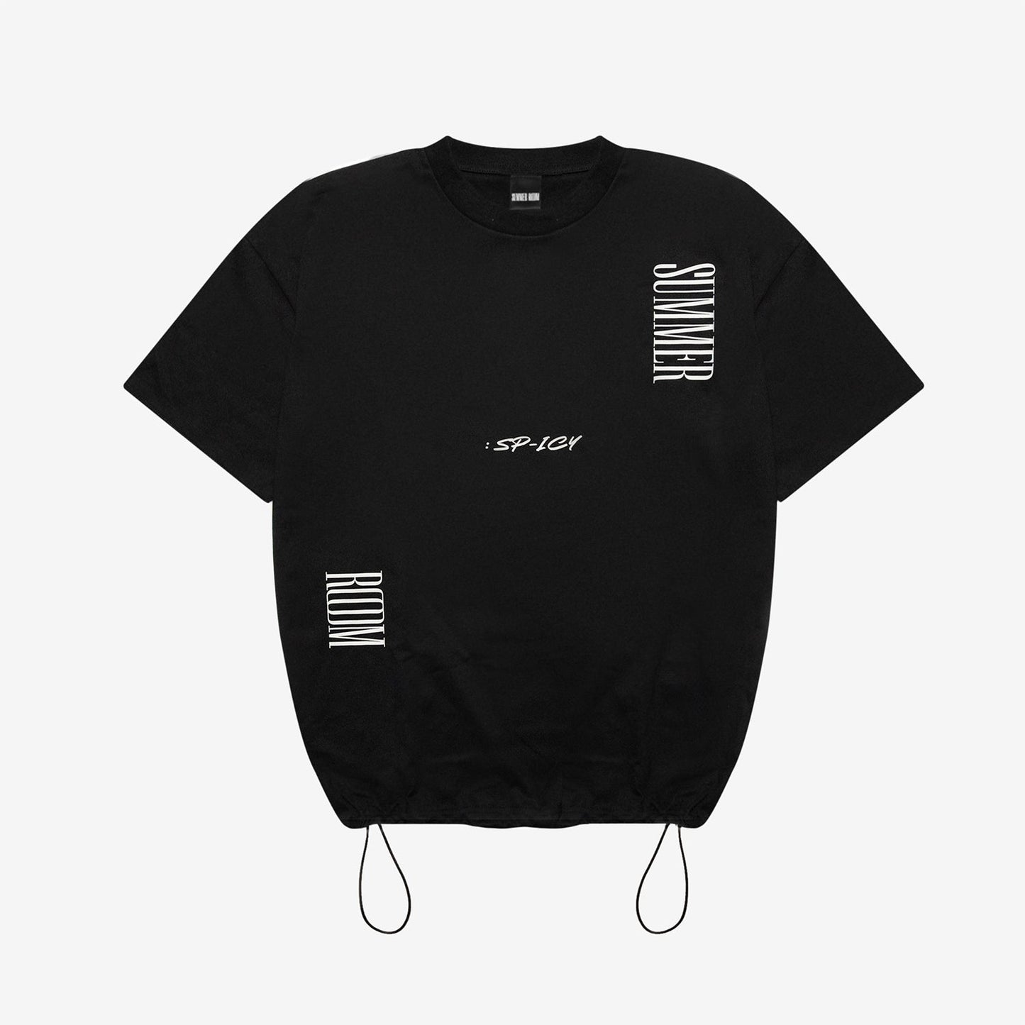DRAWSTRING T-SHIRT【BLACK】/ Jun. K (From 2PM)『SUMMER ROOM TOUR : SP-ICY』