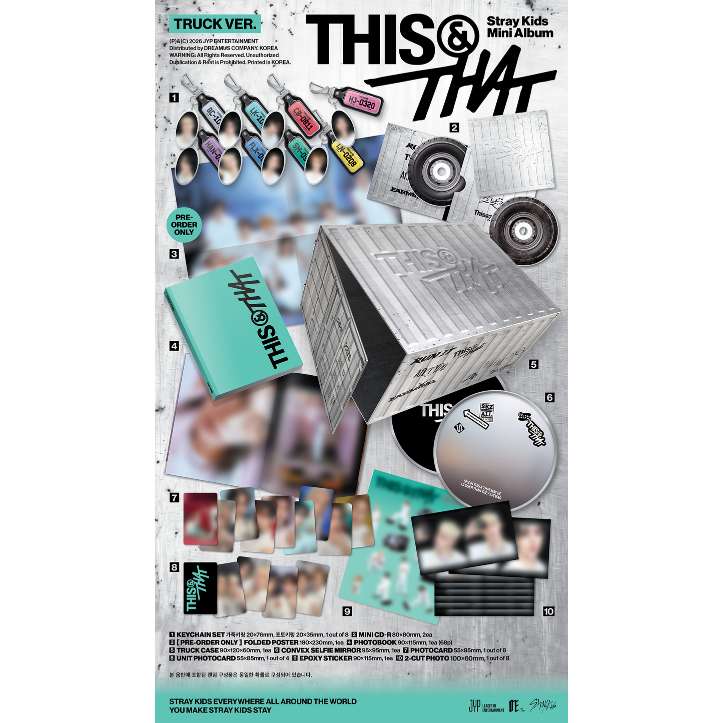 Stray Kids Mini Album "THIS & THAT" [TRUCK VER.]