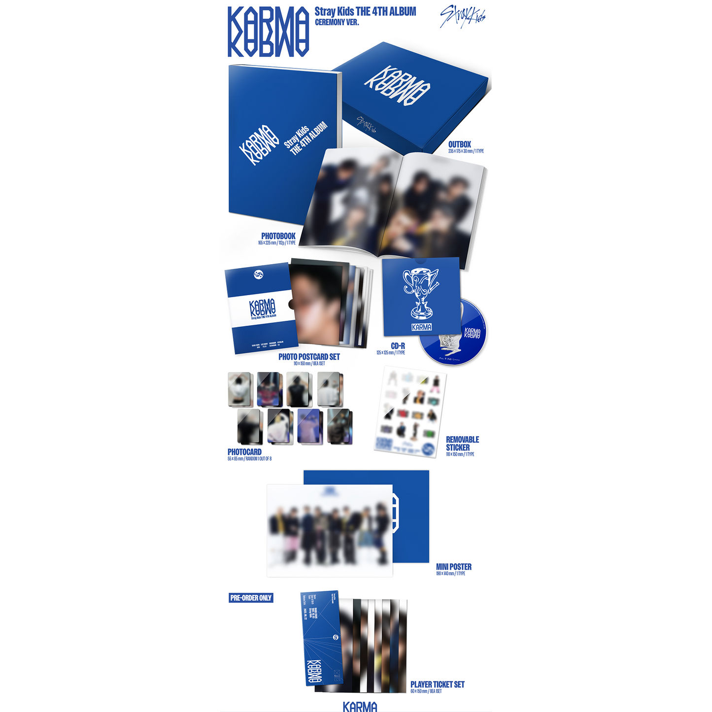 Stray Kids THE 4TH ALBUM "KARMA" [CEREMONY VER./HOORAY VER.] 2バージョンランダム