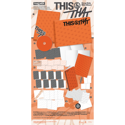 Stray Kids Mini Album "THIS & THAT" [THIS VER./THAT VER.] 2バージョンセット