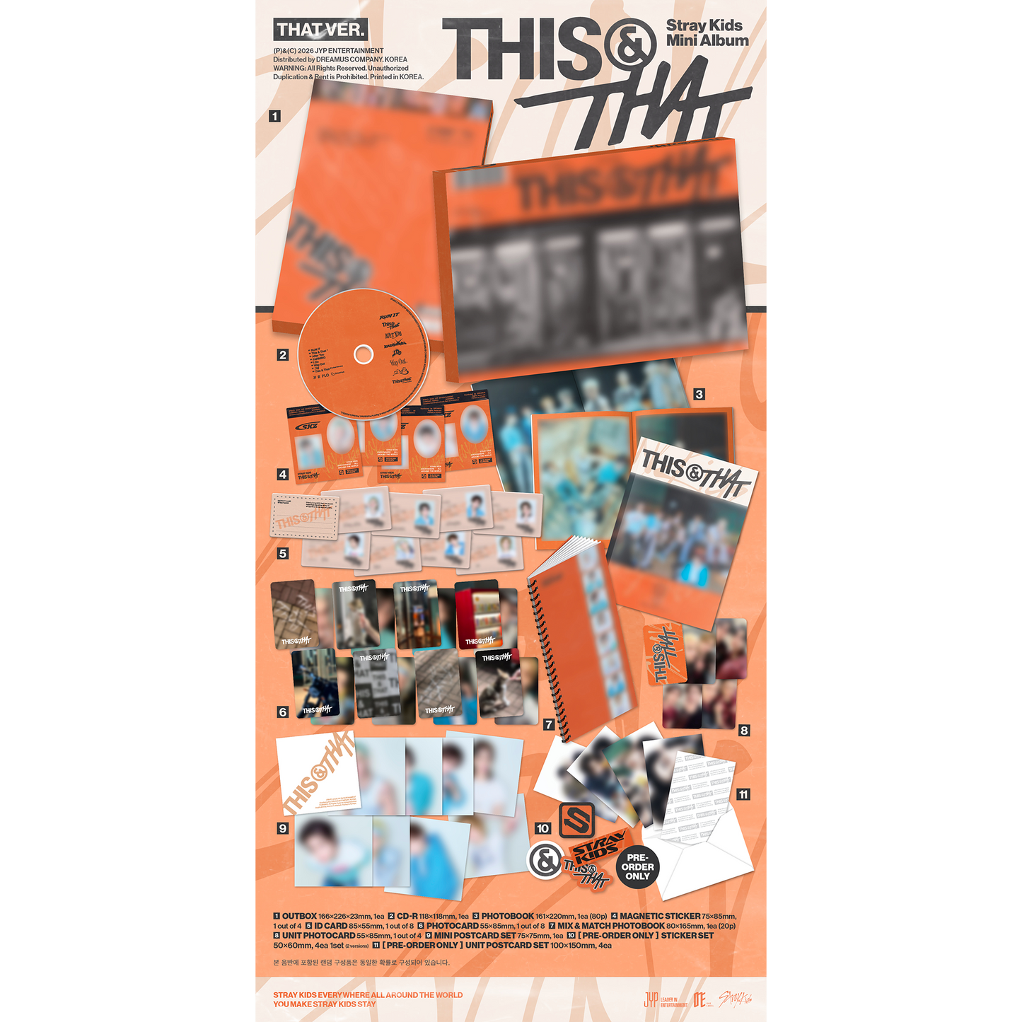 Stray Kids Mini Album "THIS & THAT" [THIS VER./THAT VER.] 2バージョンセット