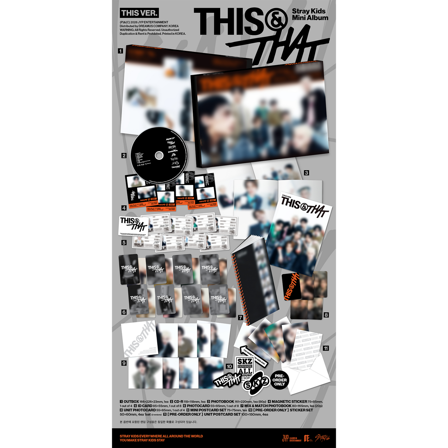 Stray Kids Mini Album "THIS & THAT" [THIS VER./THAT VER.] 2バージョンセット