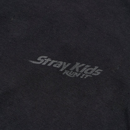 HOOD LONG SLEEVE T-SHIRT / BLACK【L】/ Stray Kids『World Tour <RUN IT JAPAN>』