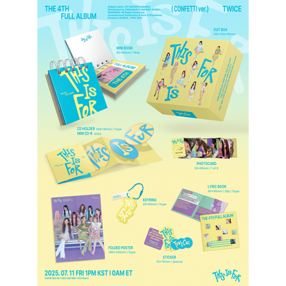 TWICE 4TH FULL ALBUM『THIS IS FOR』5形態セット – JYP JAPAN ONLINE TWICE 4TH FULL ALBUM『THIS IS FOR』5形態セット – JYP JAPAN ONLINE