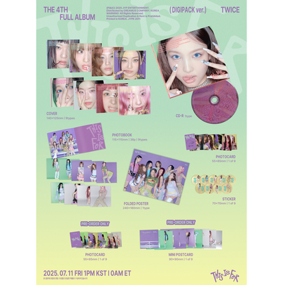 TWICE 4TH FULL ALBUM 「THIS IS FOR」5 형태 세트