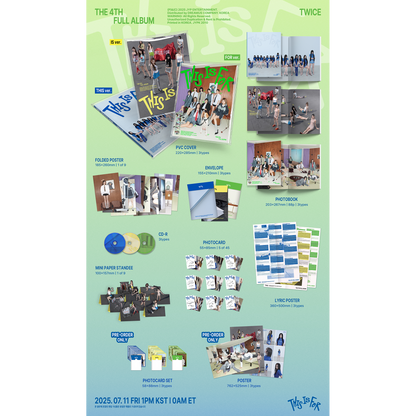 TWICE 4TH FULL ALBUM『THIS IS FOR』THIS ver. / IS ver. / FOR ver TWICE 4TH FULL ALBUM『THIS IS FOR』THIS ver. / IS ver. / FOR ver