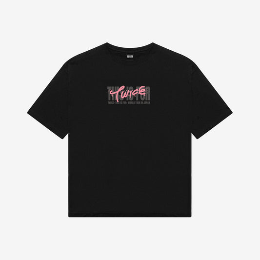 T-SHIRT〈BLACK〉【L】/ MOMO / TWICE『THIS IS FOR』