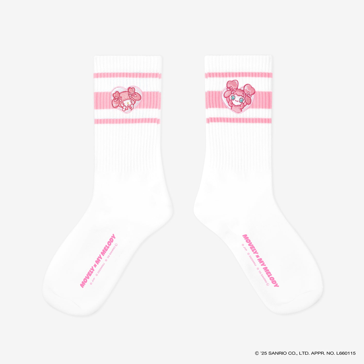 SOCKS - MOVELY×MY MELODY【23-25cm】/ TWICE LOVELYS×SANRIO