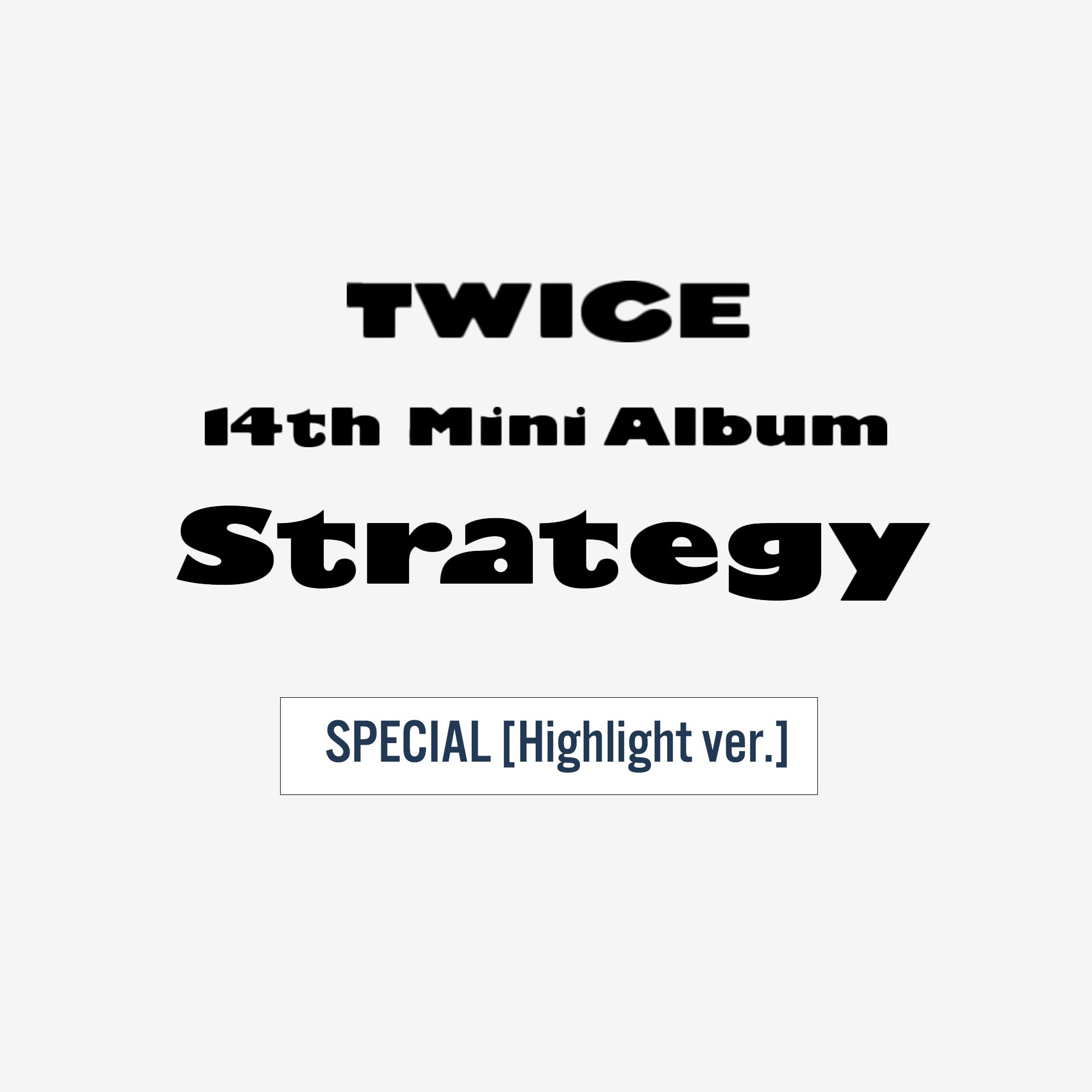 TWICE/STRATEGY: 14th Mini Album (STD)(ランダムバージョン)
