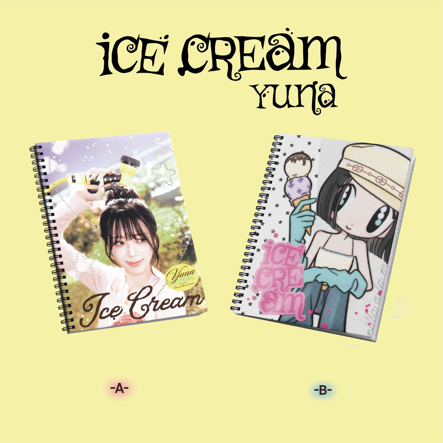 YUNA "ICE CREAM" PHOTOBOOK Ver. 2 version set