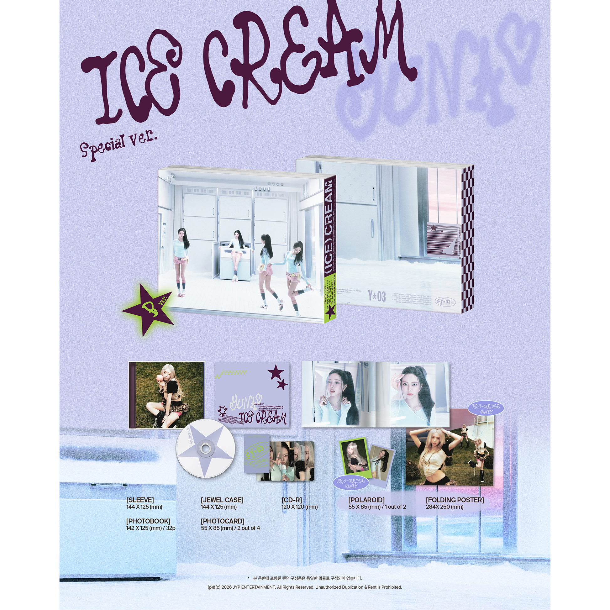 YUNA『ICE CREAM』SPECIAL Ver. 2バージョンセット – JYP JAPAN ONLINE YUNA『ICE CREAM』SPECIAL Ver. 2バージョンセット – JYP JAPAN ONLINE