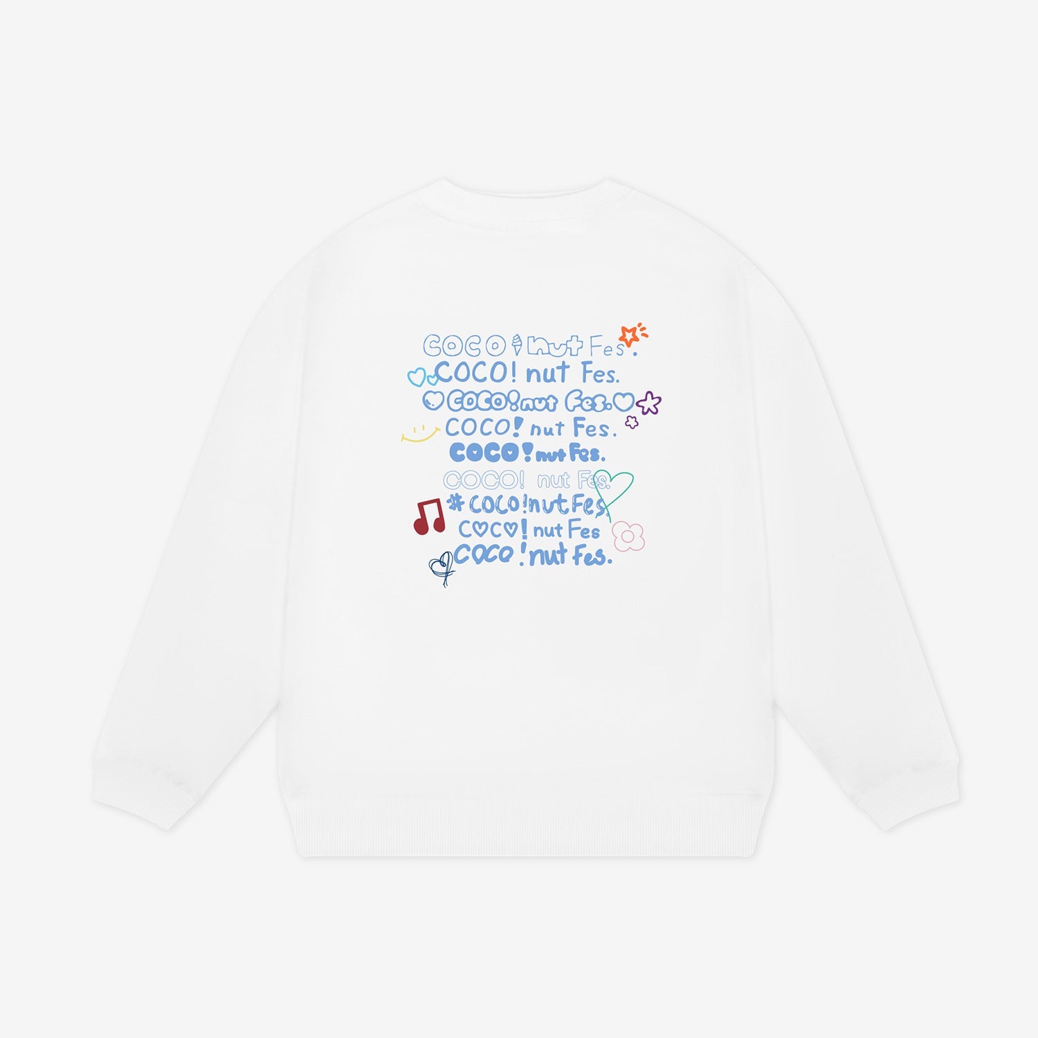 NiziU ☆ 新品未開封 COCO nut Fes オーバーサイズ スウェット OVERSIZE SWEATER / WHITE【L】/ NiziU『COCO! nut Fes