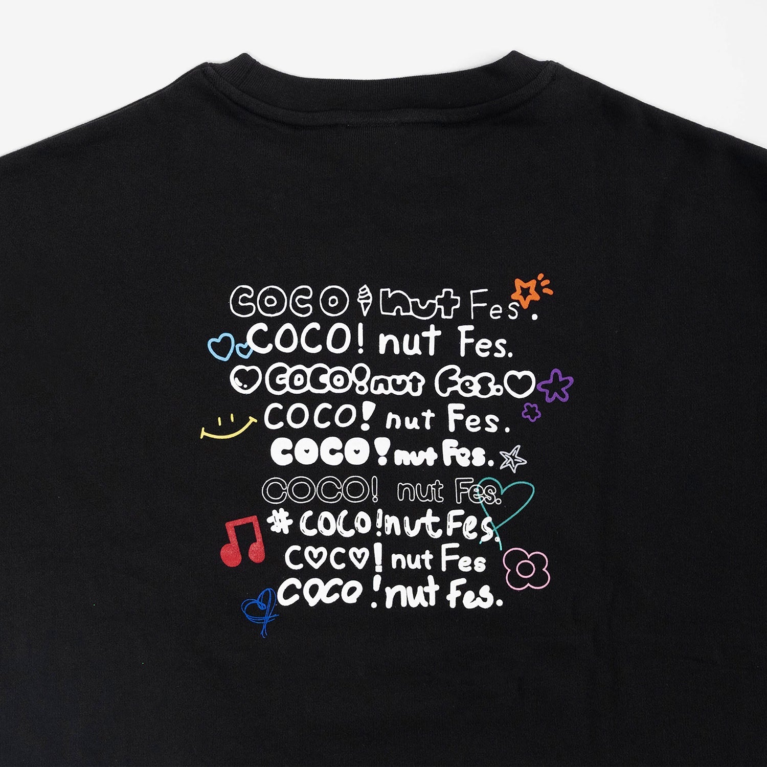 NiziU ココナッツフェス オーバーサイズスウェット トレーナー L OVERSIZE SWEATER / BLACK【L】/ NiziU『COCO! nut Fes. -Stadium