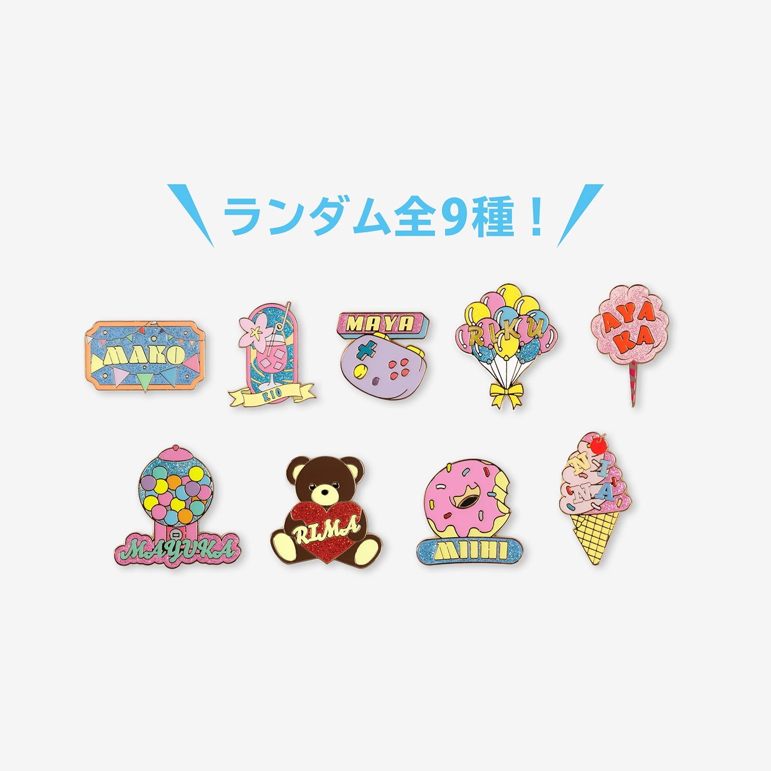 『5年保証』 RANDOM GLITTER PIN BADGE / NiziU『COCO! nut Fes. -Stadium 帽子