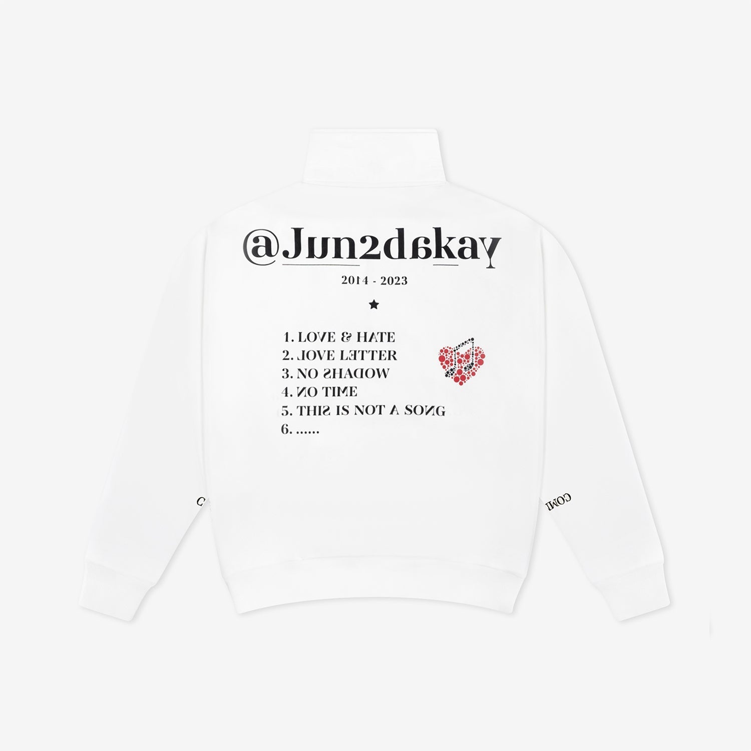 HALF ZIP Produced By Jun. K / WHITE / Jun. K (From 2PM)『BEST LIVE “3 NIGHTS”』