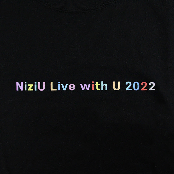 T-SHIRT / BLACK【L】「NiziU Live with U 2022 “Light it Up”」
