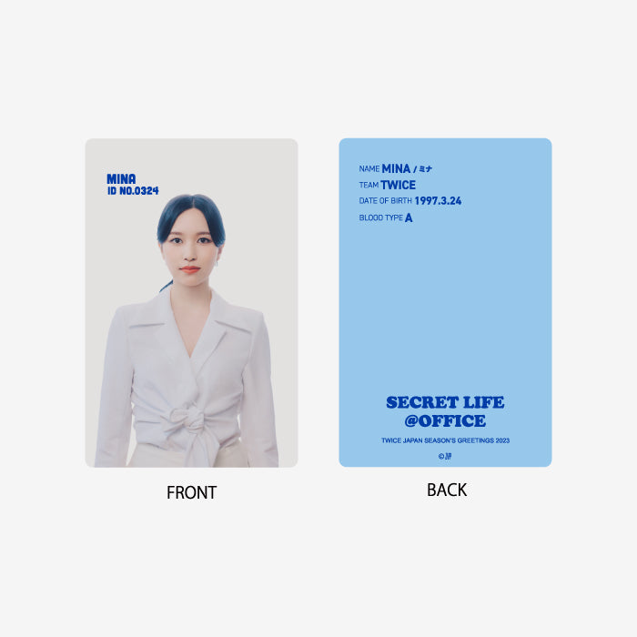 CARD HOLDER&ID CARD - MINA『TWICE JAPAN SEASON'S GREETINGS 2023 "SECRET LIFE @OFFICE"』